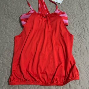 Nike Red and Pink Sports Bra